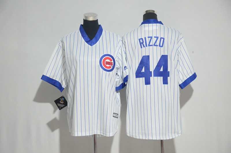 Chicago Cubs #44 Anthony Rizzo White Cooperstown New Cool Base Stitched Jersey,We sell and wholesale Chicago Cubs #44 Anthony Rizzo White Cooperstown New Cool Base Stitched Jersey on line form chian!